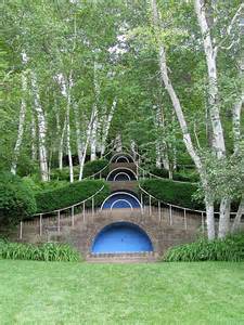 Naumkeag, Stockbridge, MA, view of the blue steps 