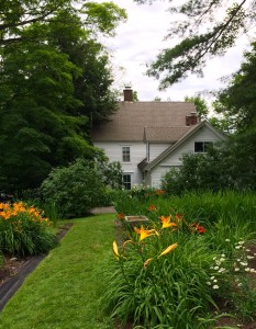 View of Steepletop from the kitchen garden